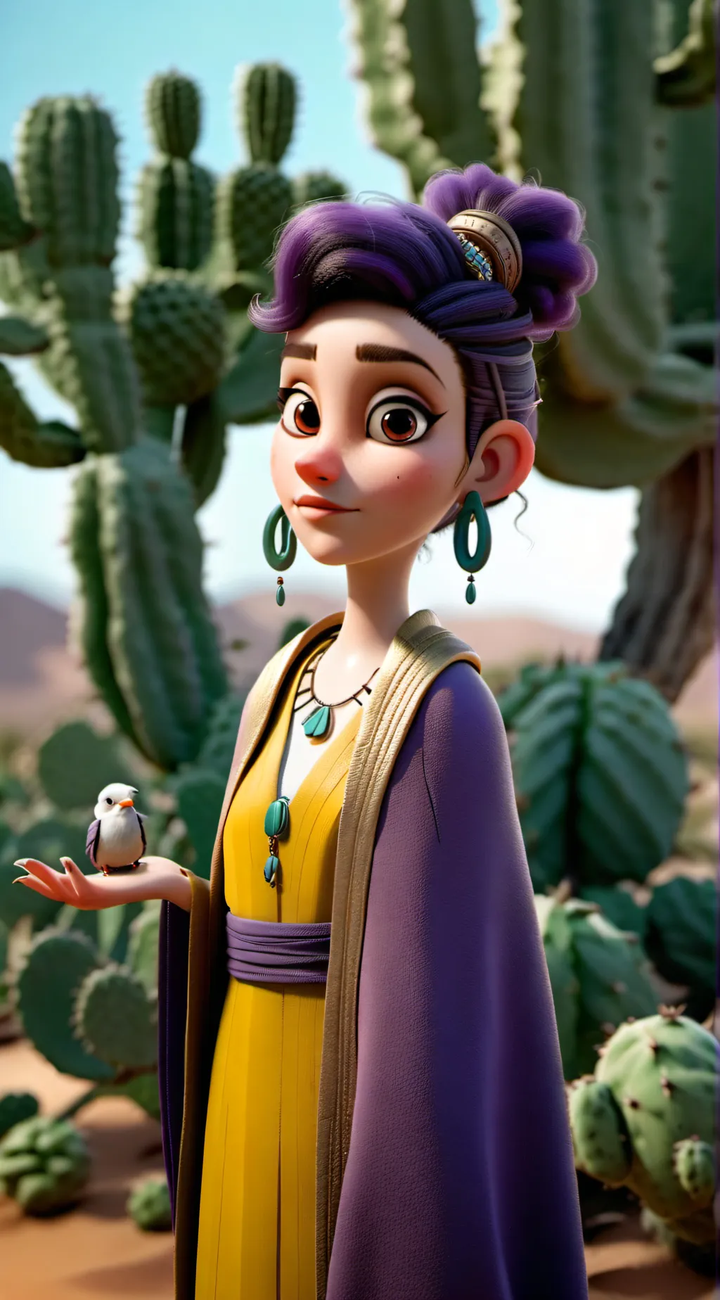 ai character: azalea background