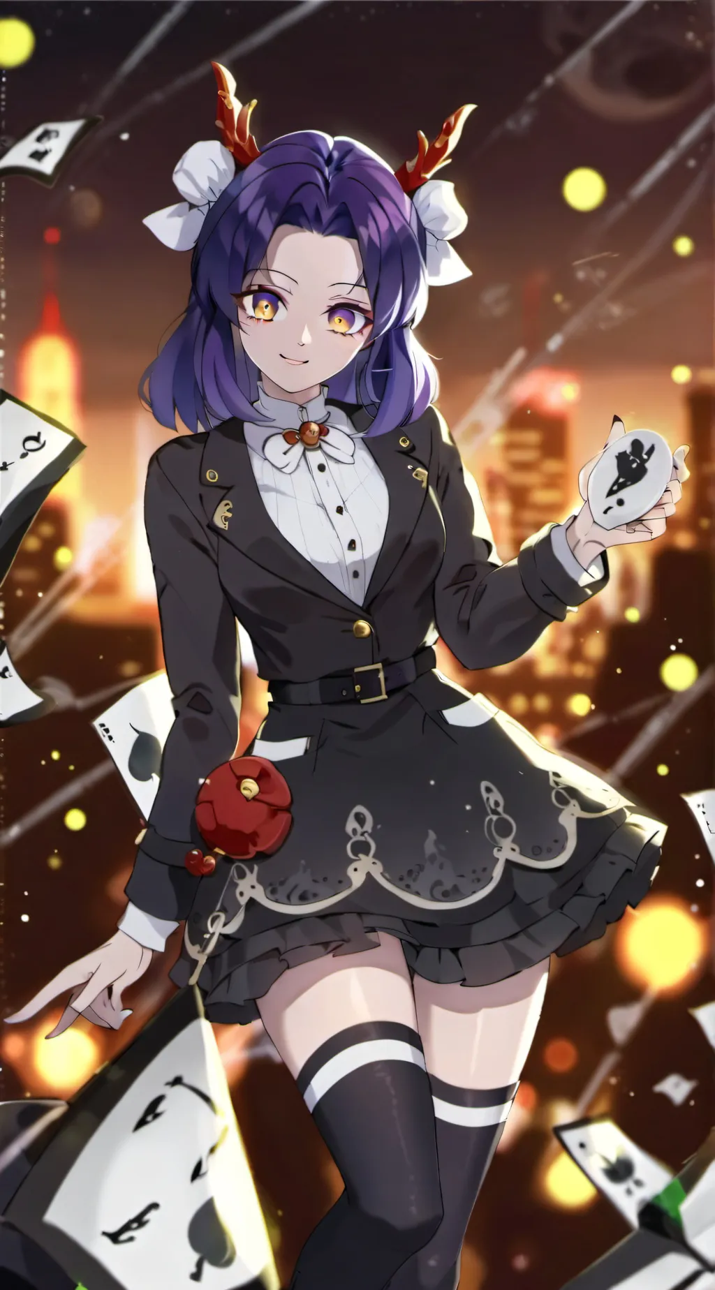 ai character: Shinobou  background