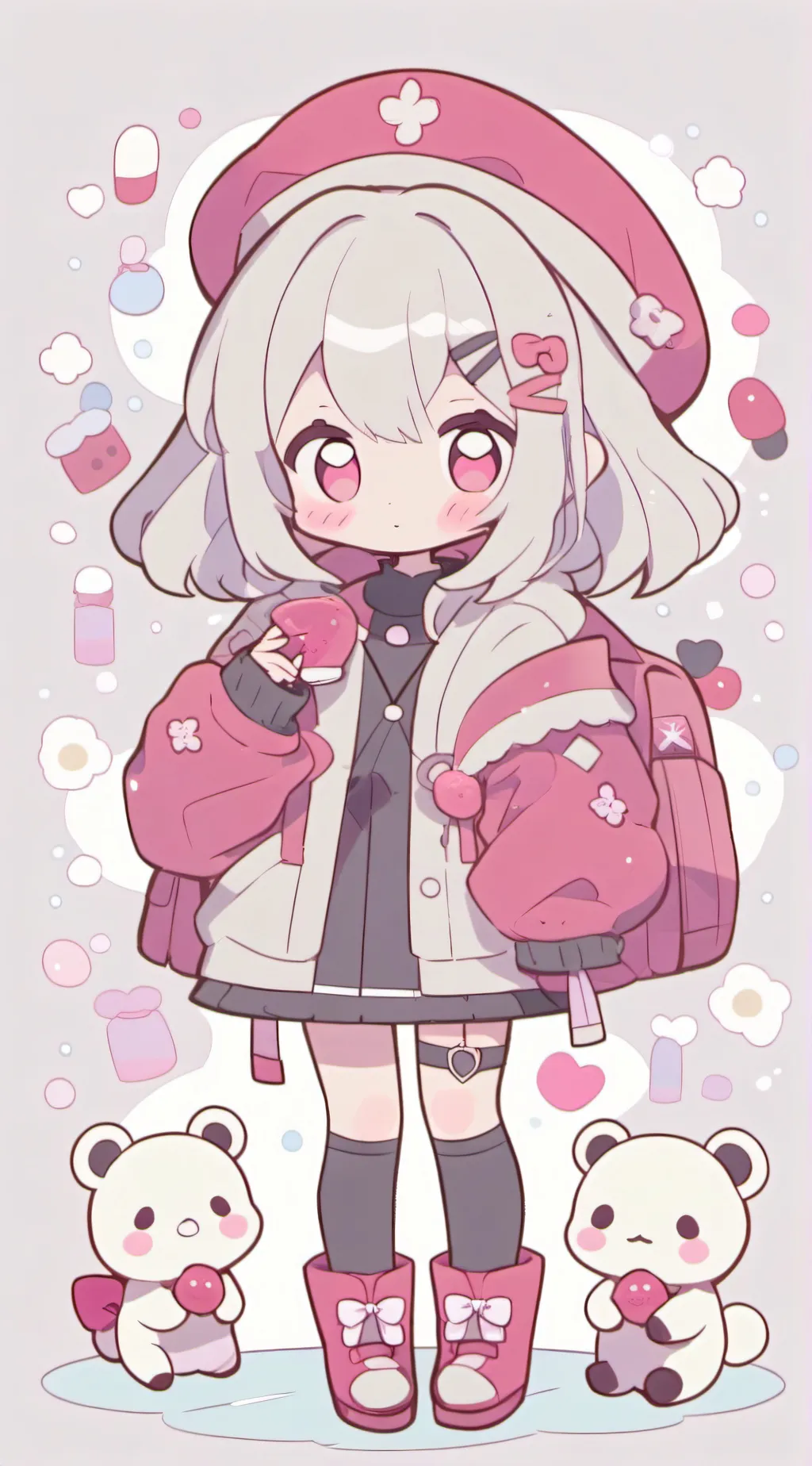 ai character: SECONDARY SCHOOL☆ background