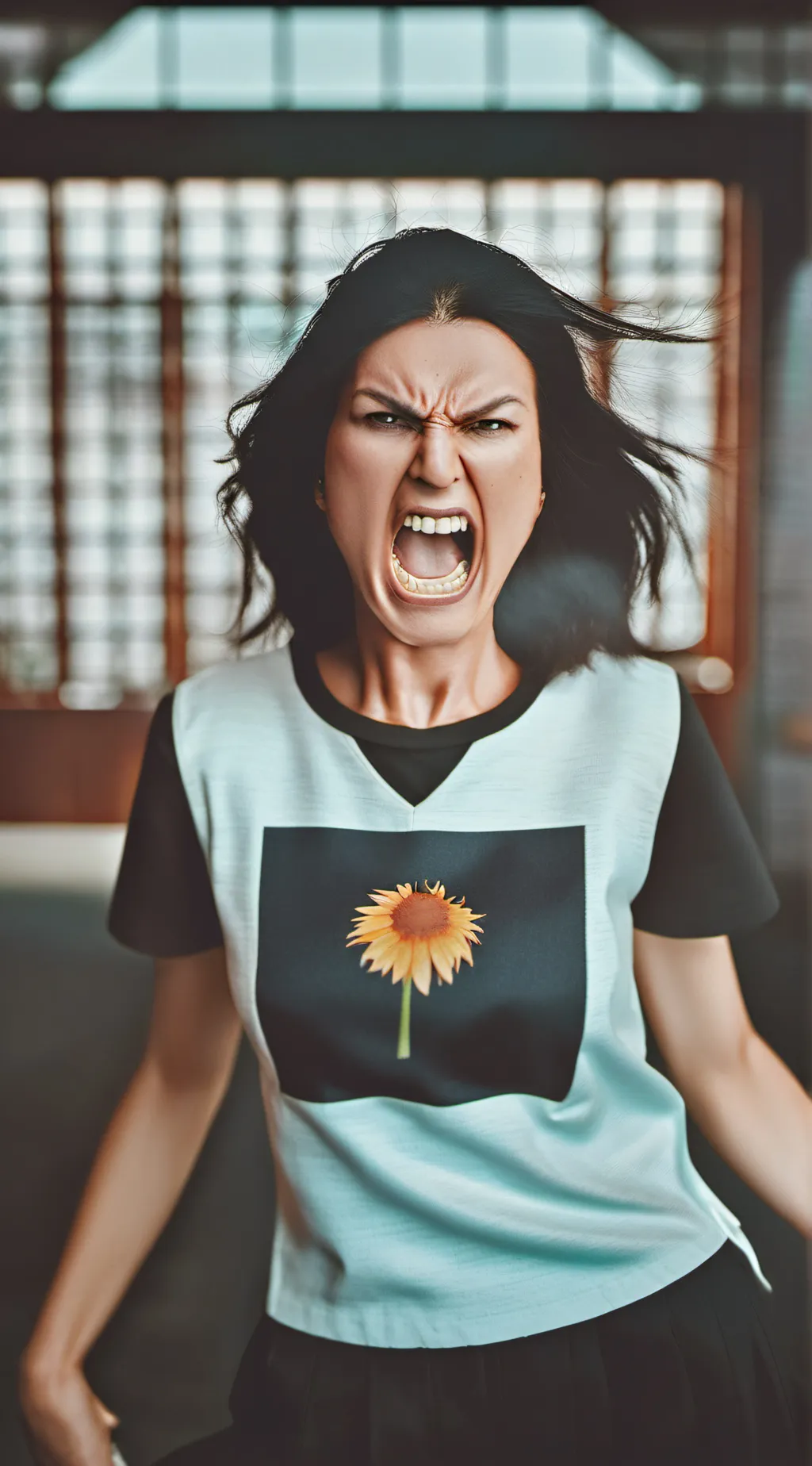 ai character: angry karen background