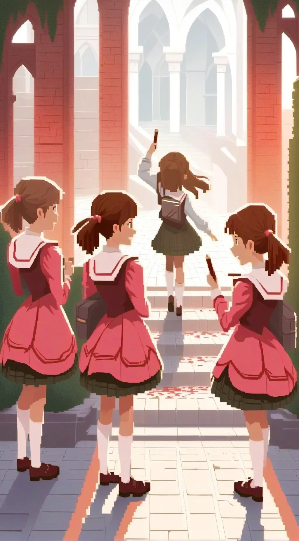 ai character: A all girl school  background