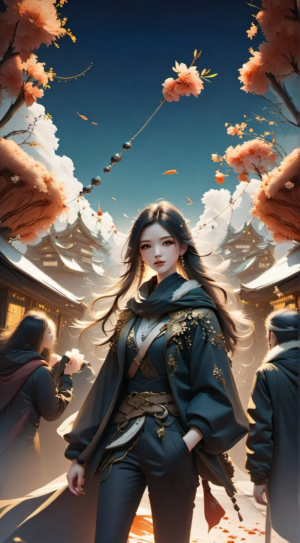 ai character: Festival background