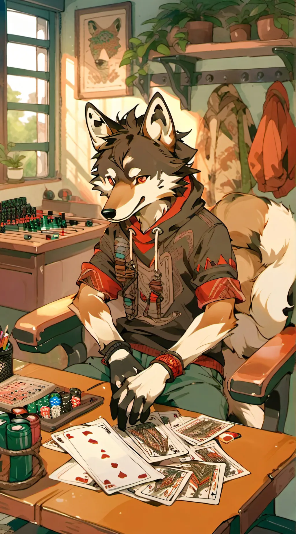 ai character: Mike Wolf background