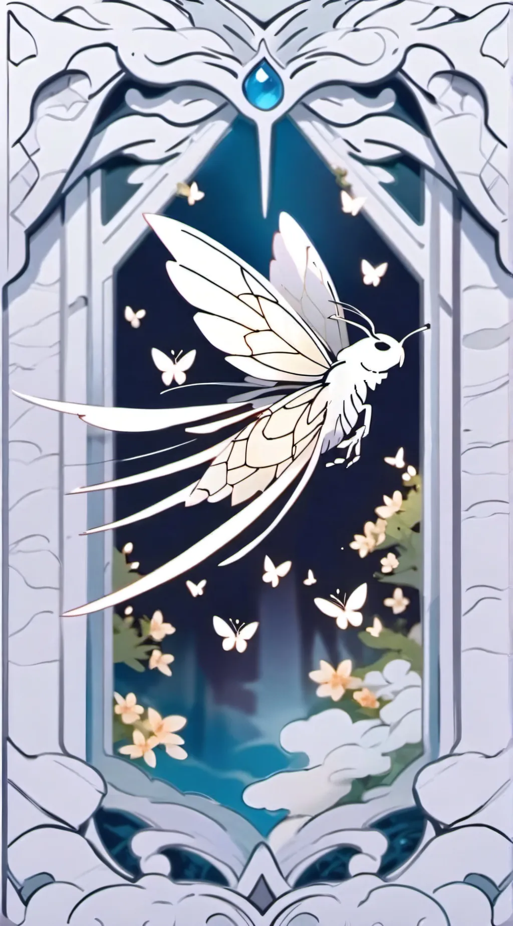 ai character: Kill butter fly background