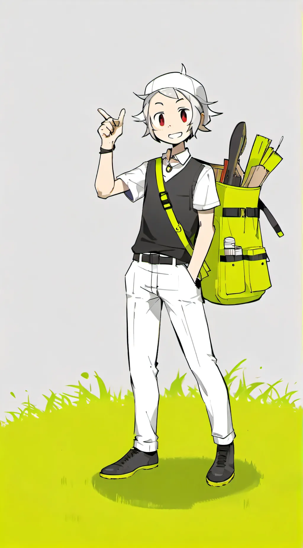 ai character: Gato Camarografo  background