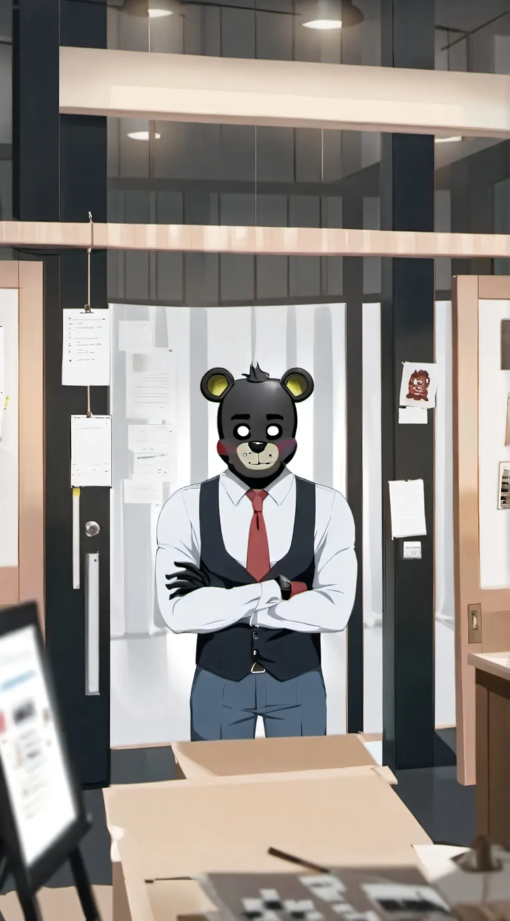 ai character: fnaf 1 background