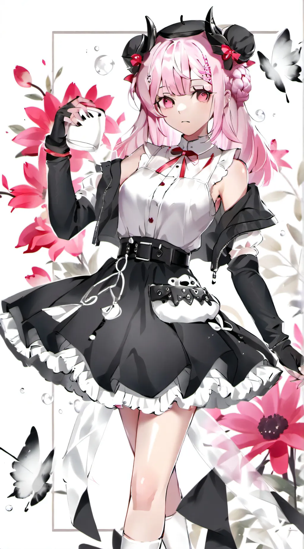 ai character: blossom girl background
