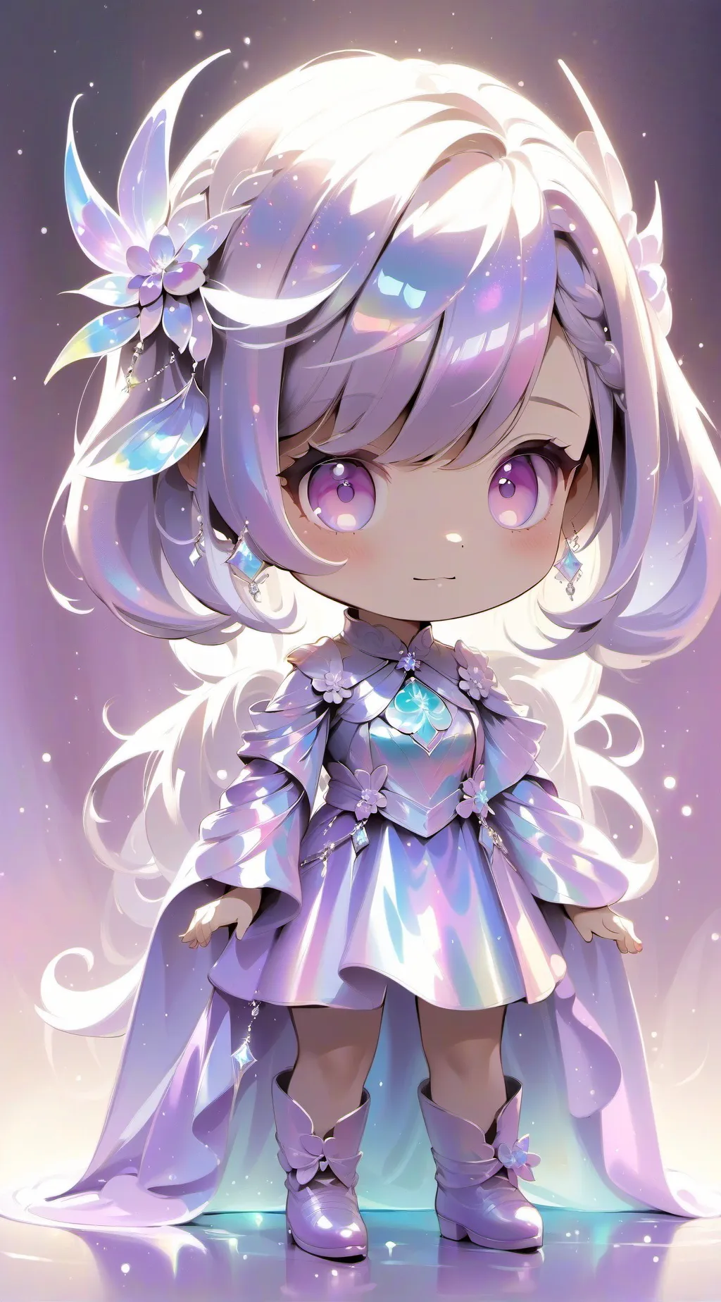 ai character: cute girl  background