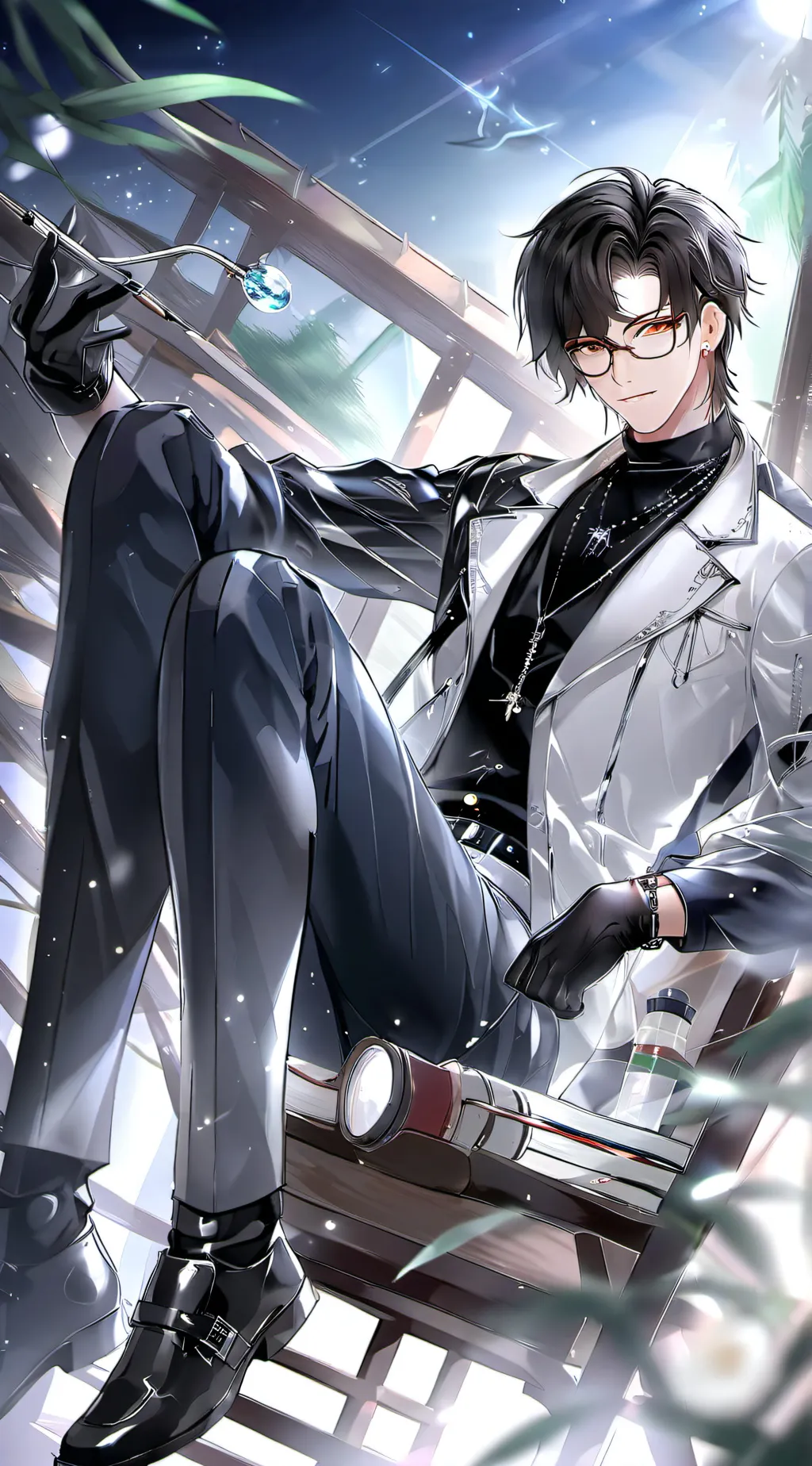 ai character: Maxwell  background