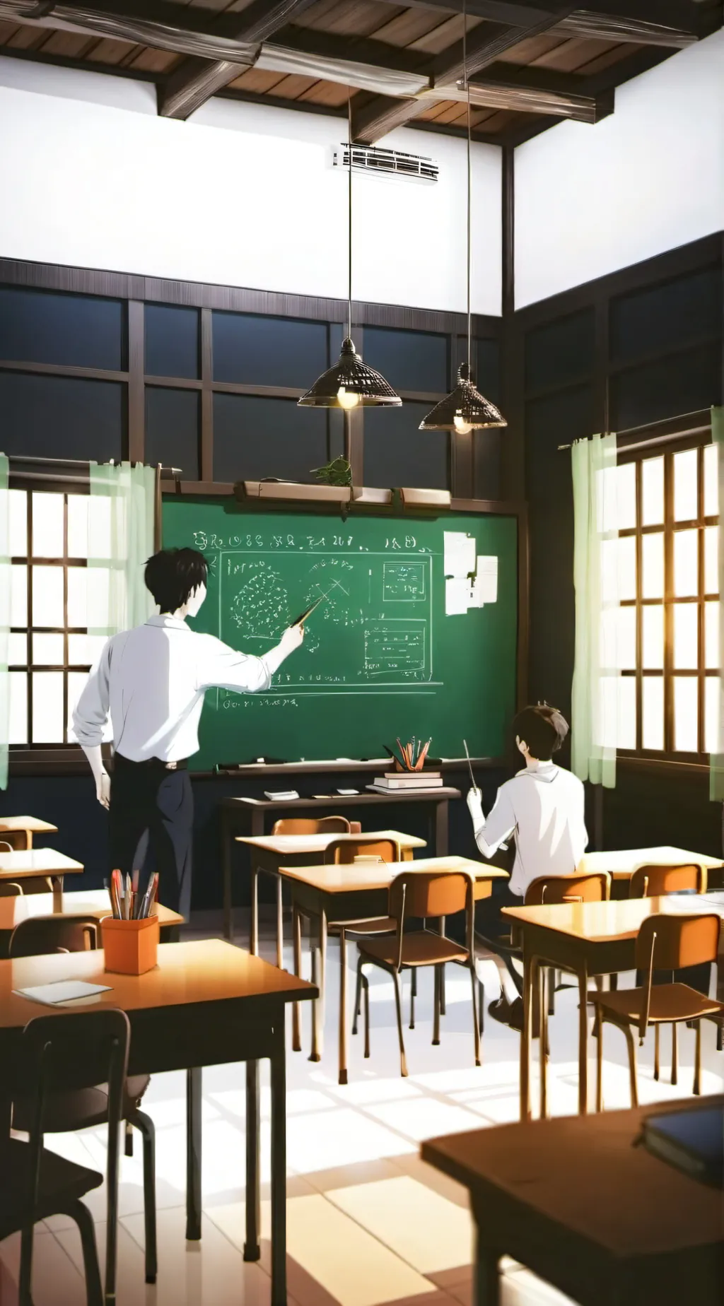 ai character: Mha visitor background