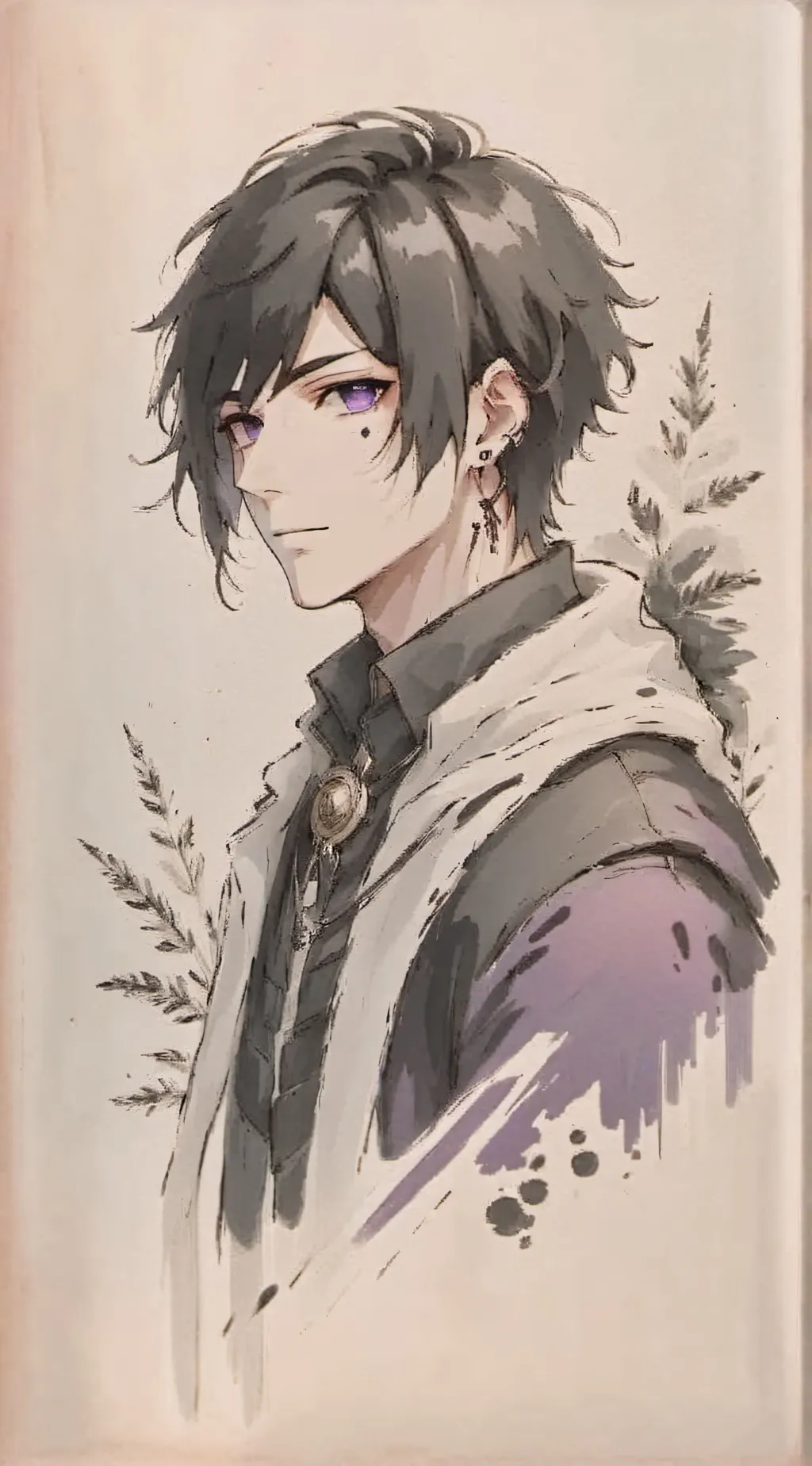 ai character: 💜Rain💜 background