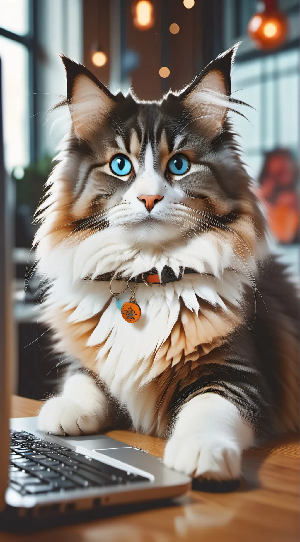 ai character: | the cat world!•| background