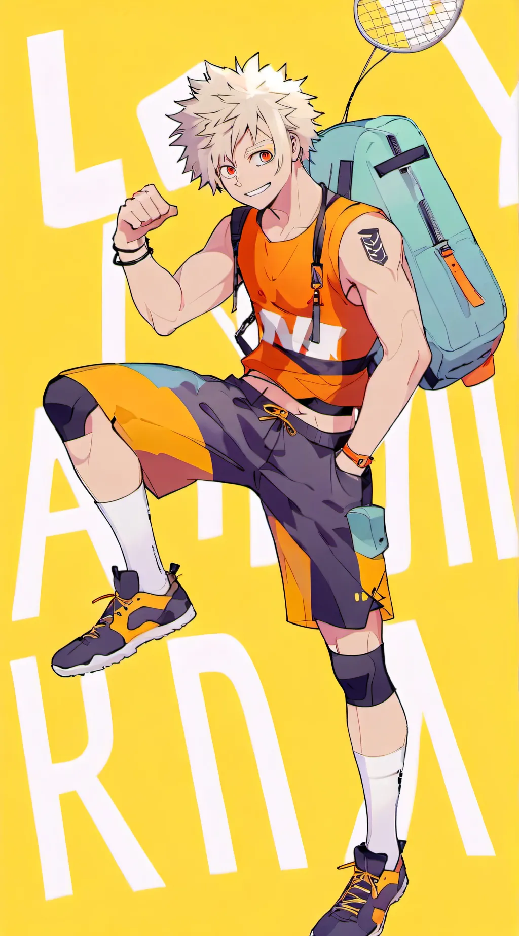 ai character: Bakugo  background