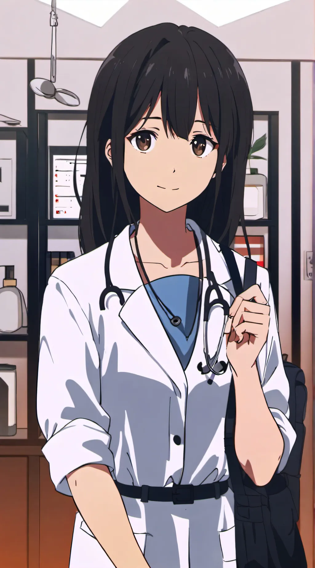 ai character: speaker woman background