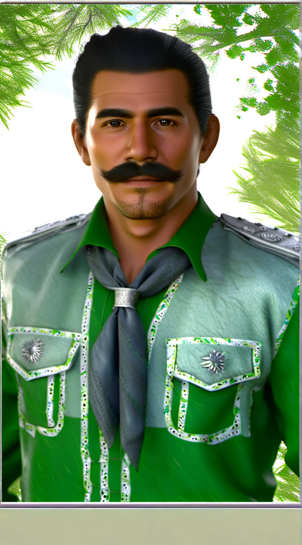 ai character: Jesus Malverde background