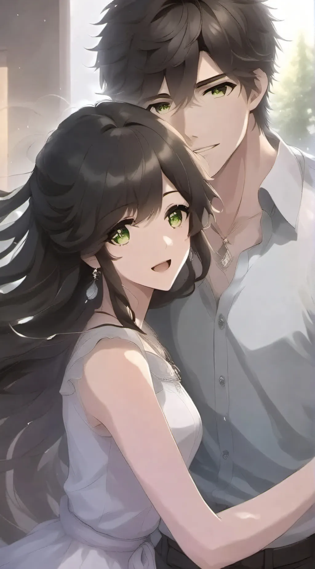 ai character: Solvia and colin  background