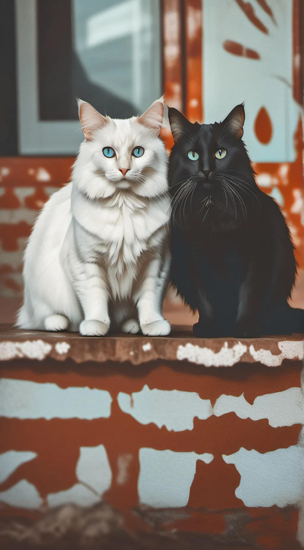 ai character: Fluffy and fluff background