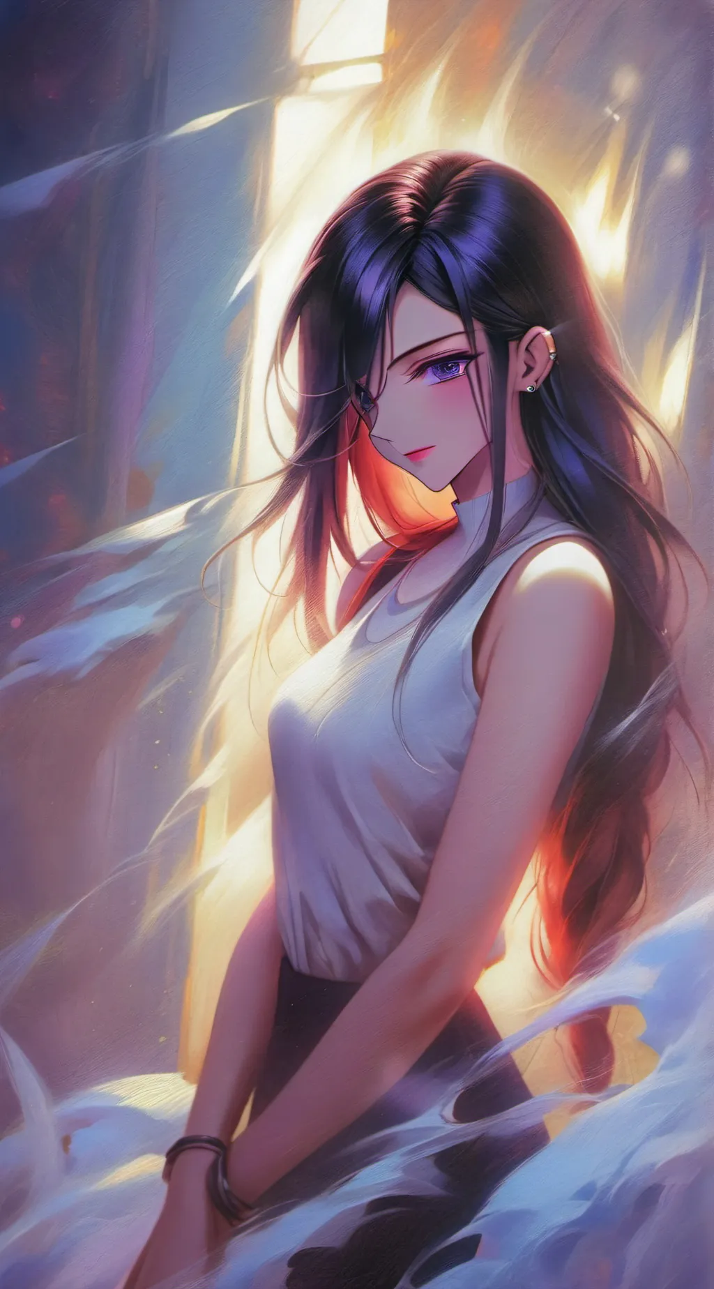 ai character: Lucy >3< background