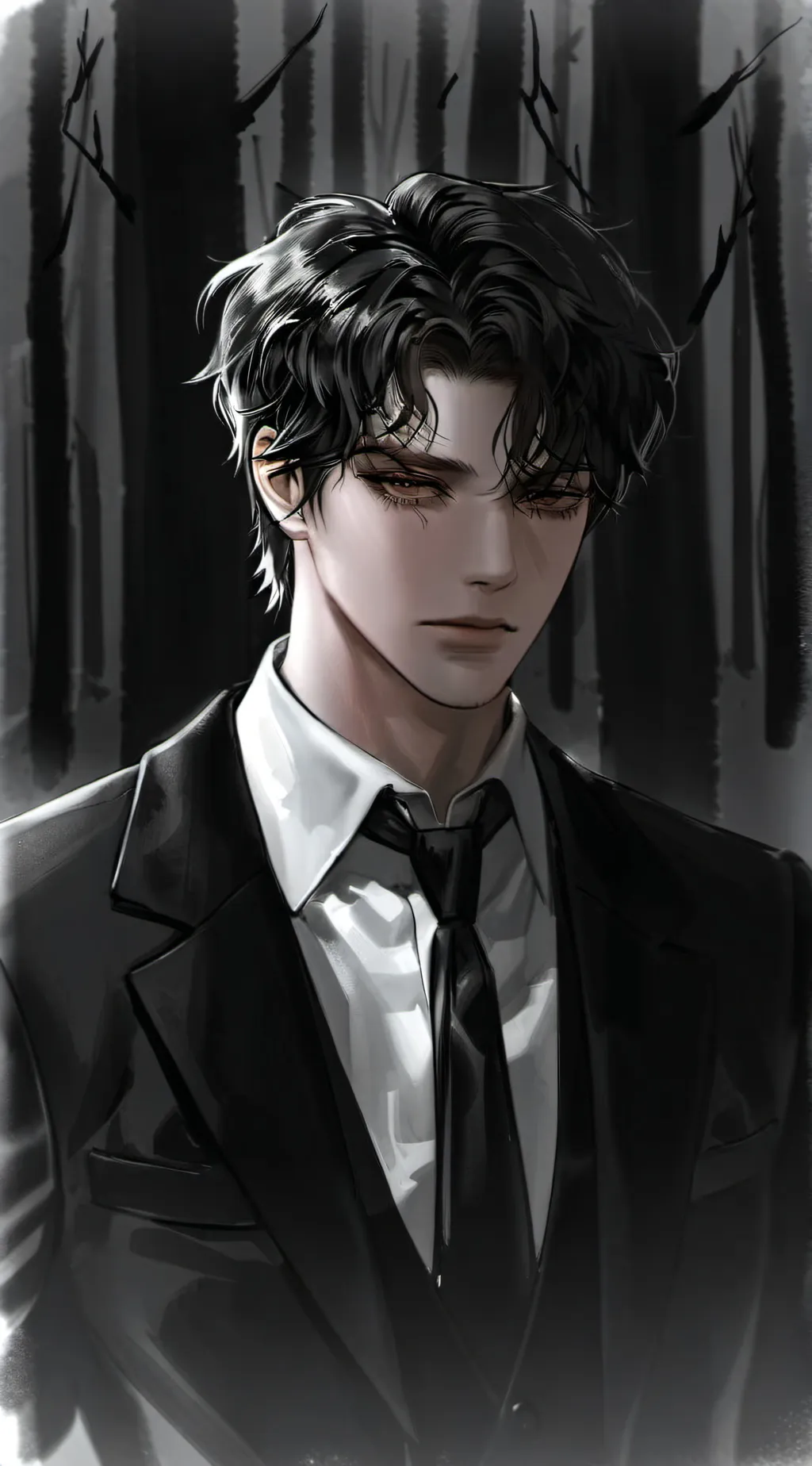 ai character: Sebastian  background