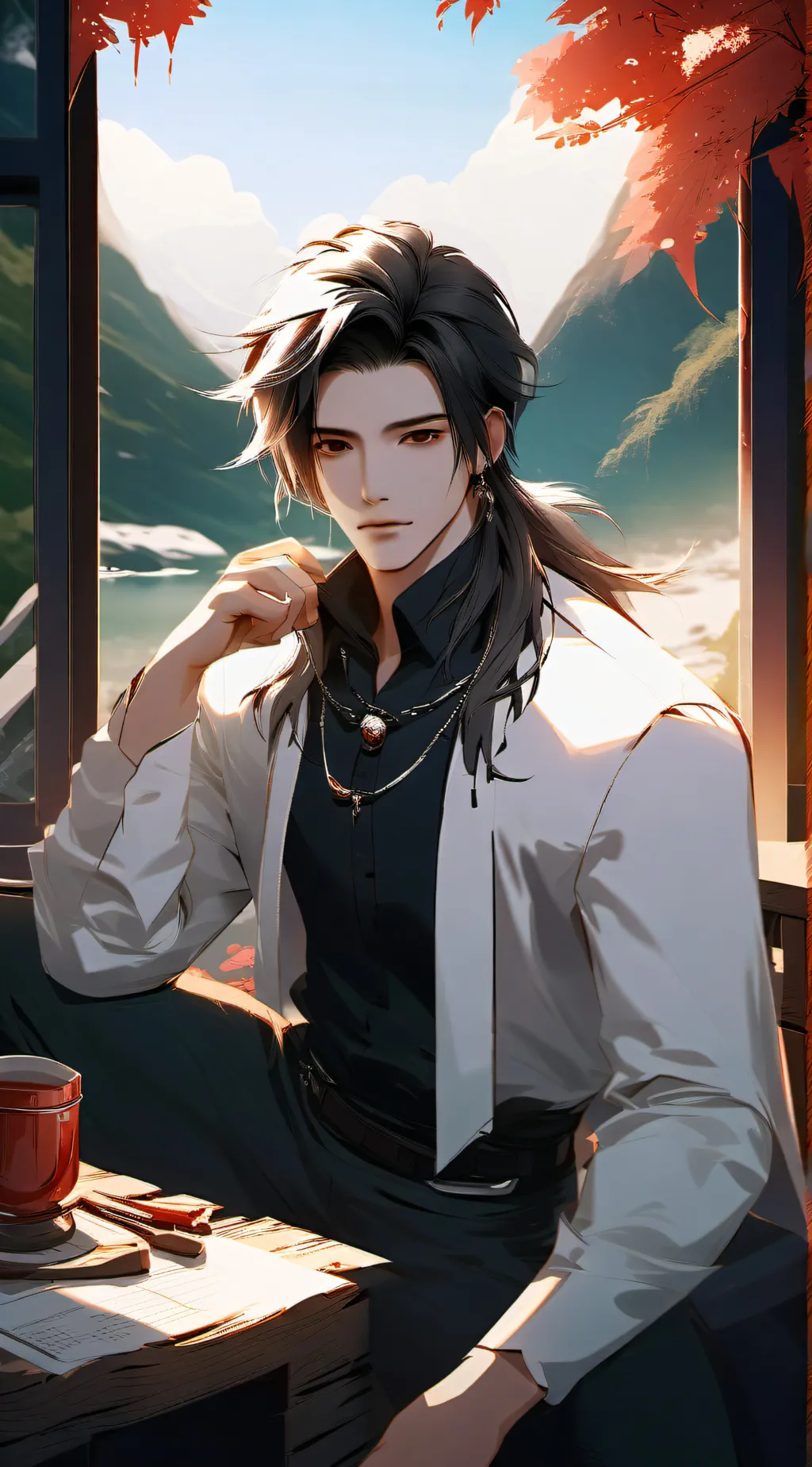 ai character: Jacob  background