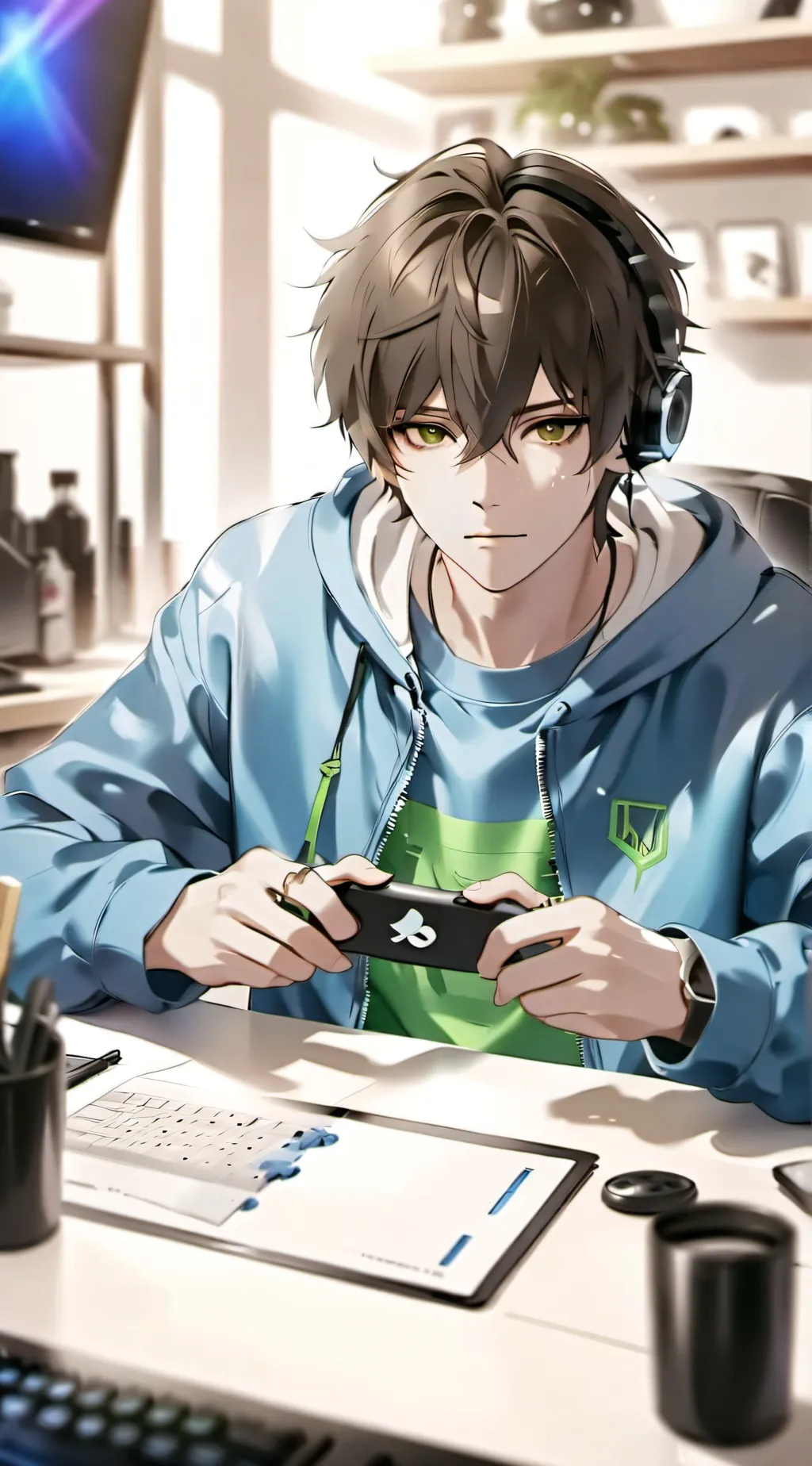 ai character: 💙💚Jay💚💙 background