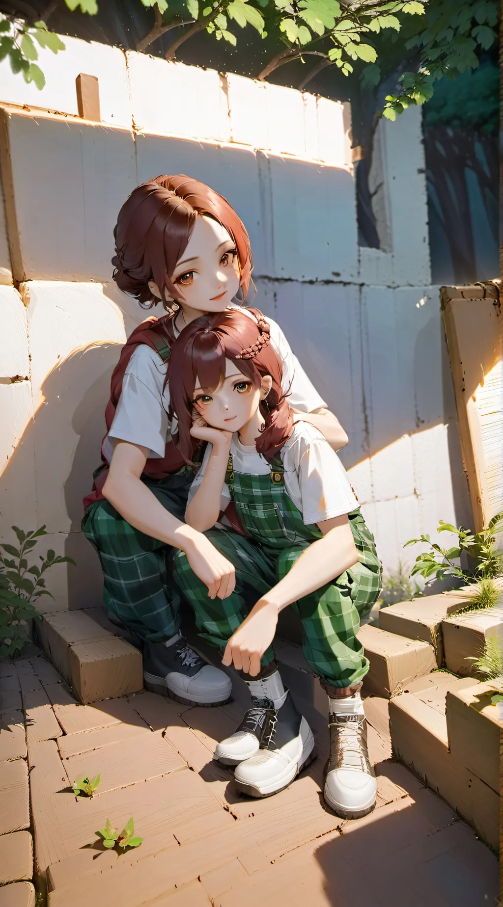 ai character: Blind Little Sis background