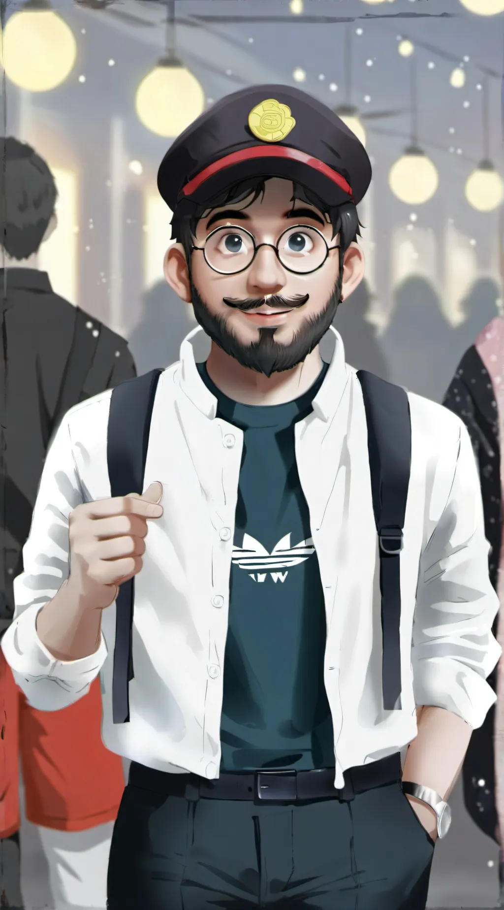 ai character: gay background