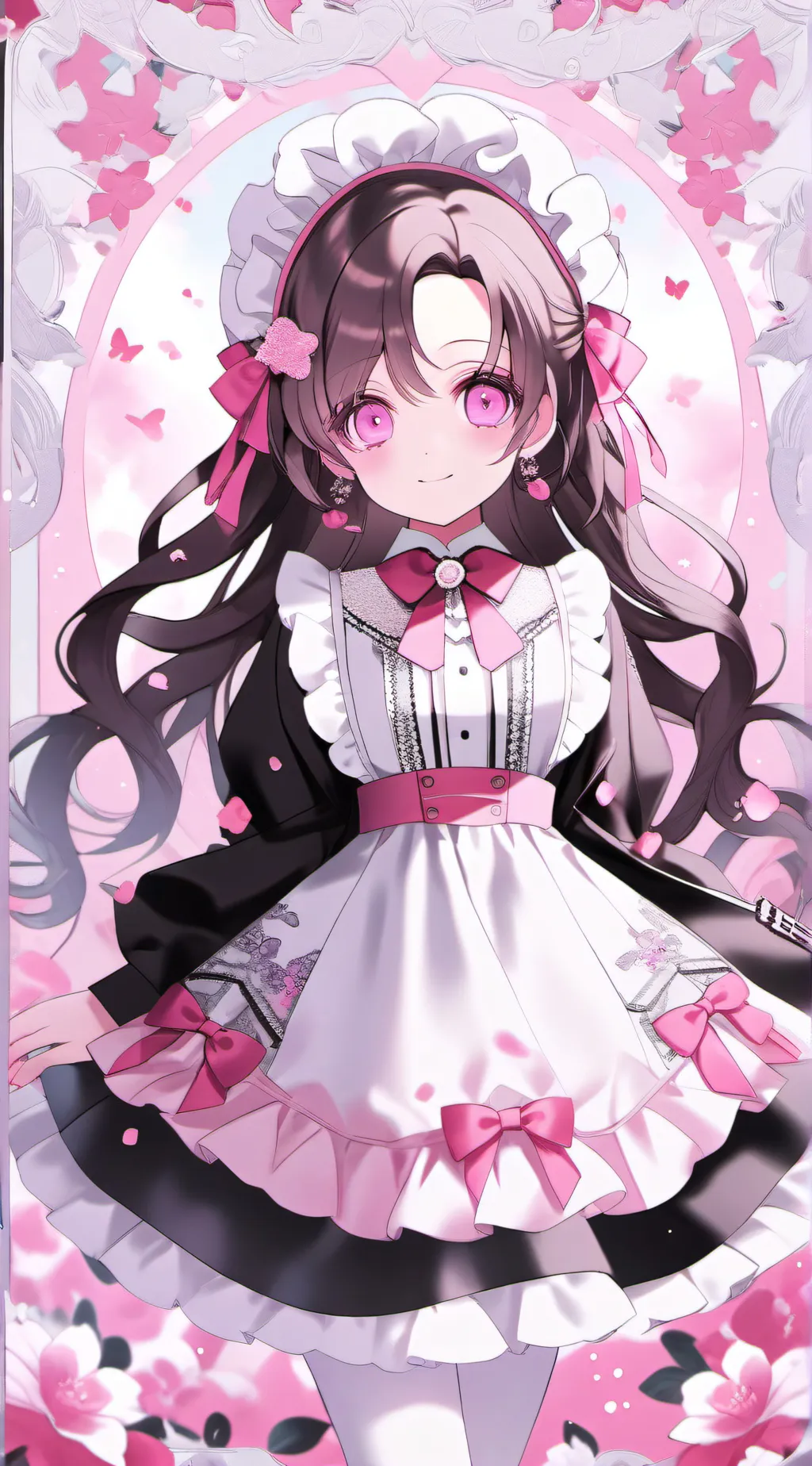 ai character: Kanae Kocho🤍🩷 background