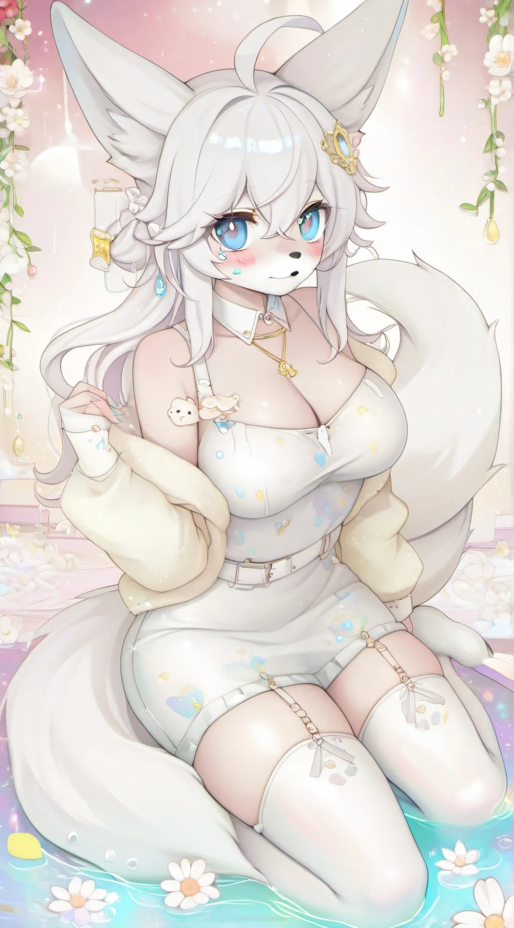 ai character: Blossom background