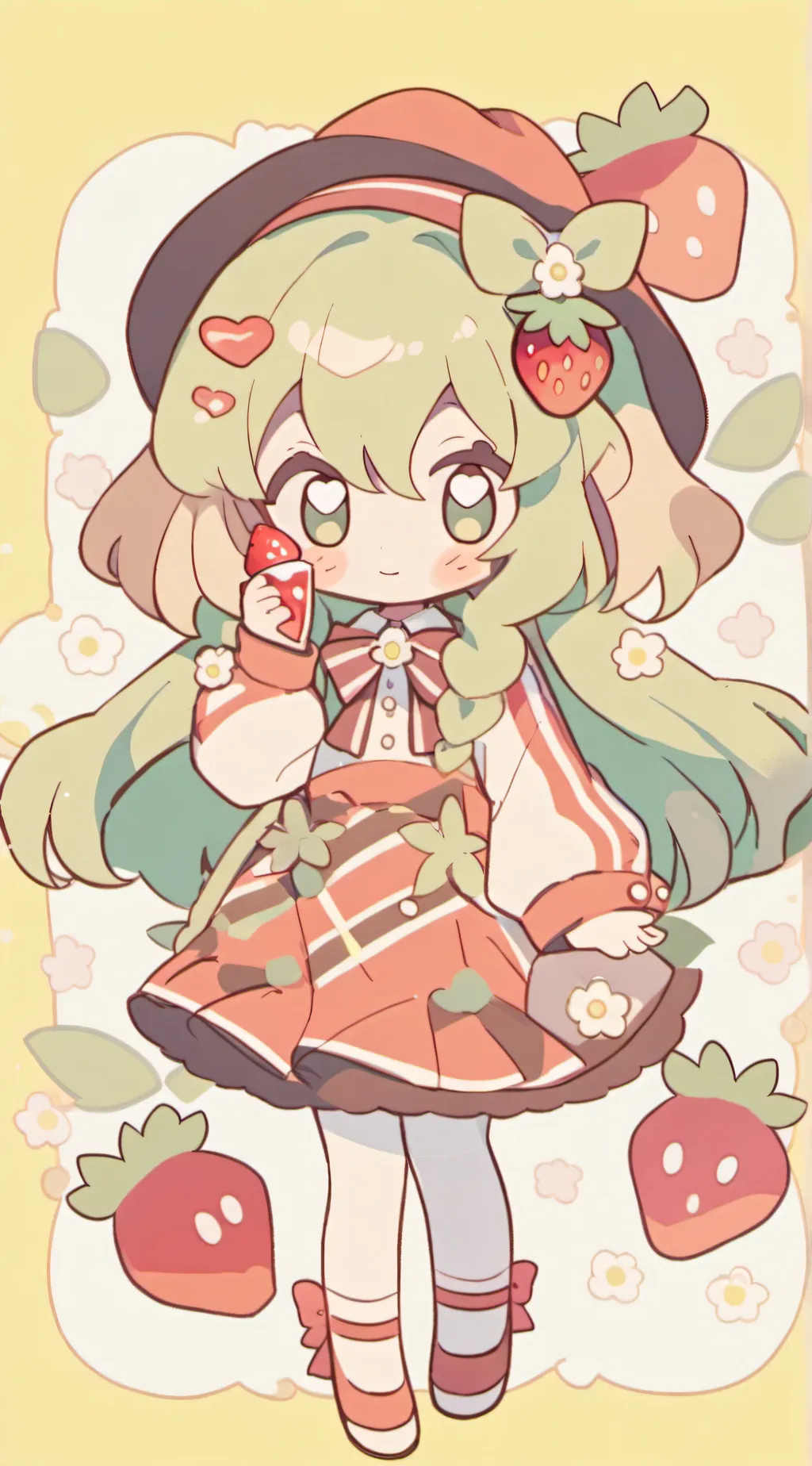 ai character: Strawb background