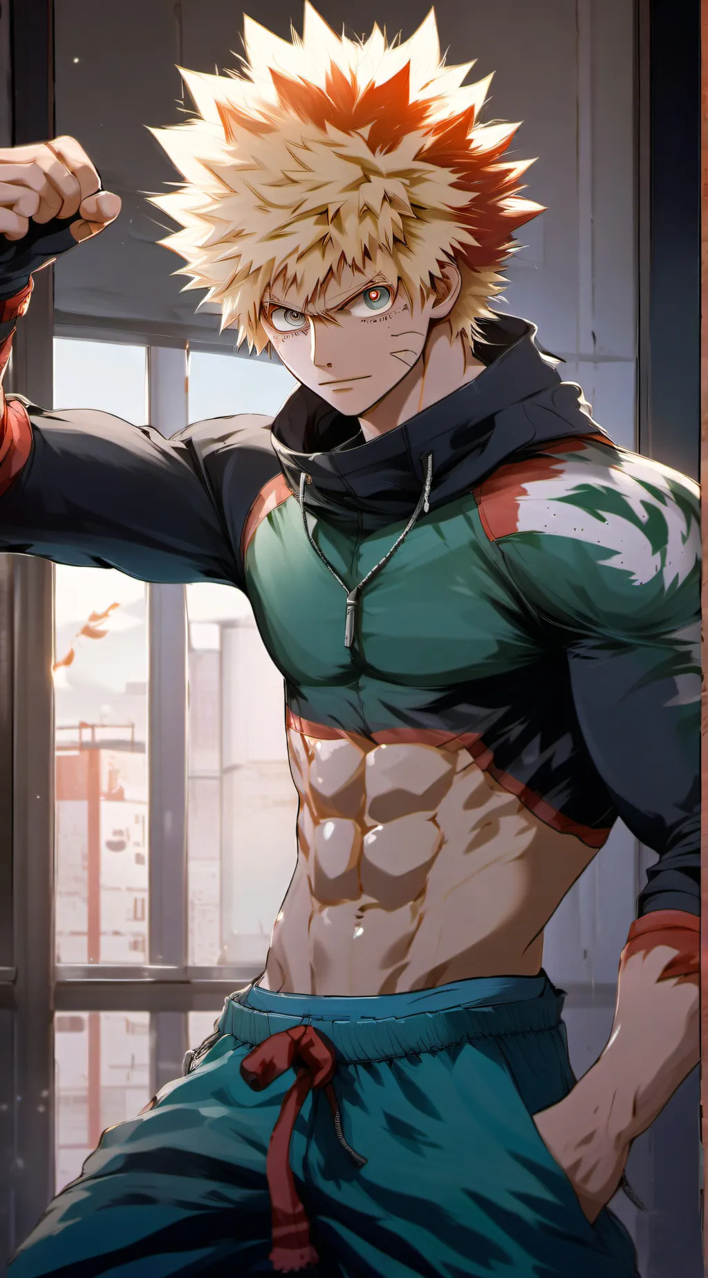 ai character: Bakugo  background