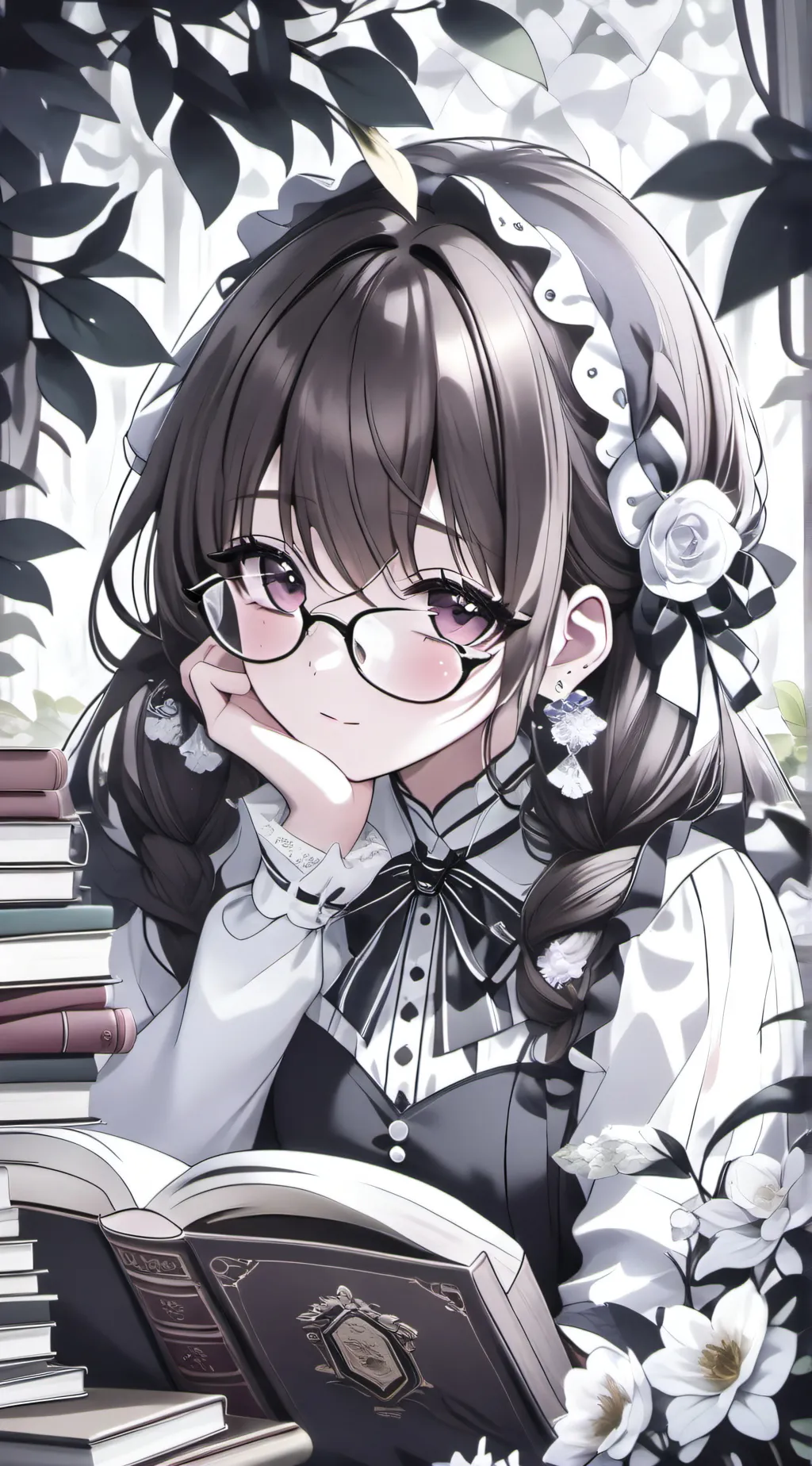 ai character: cherry background