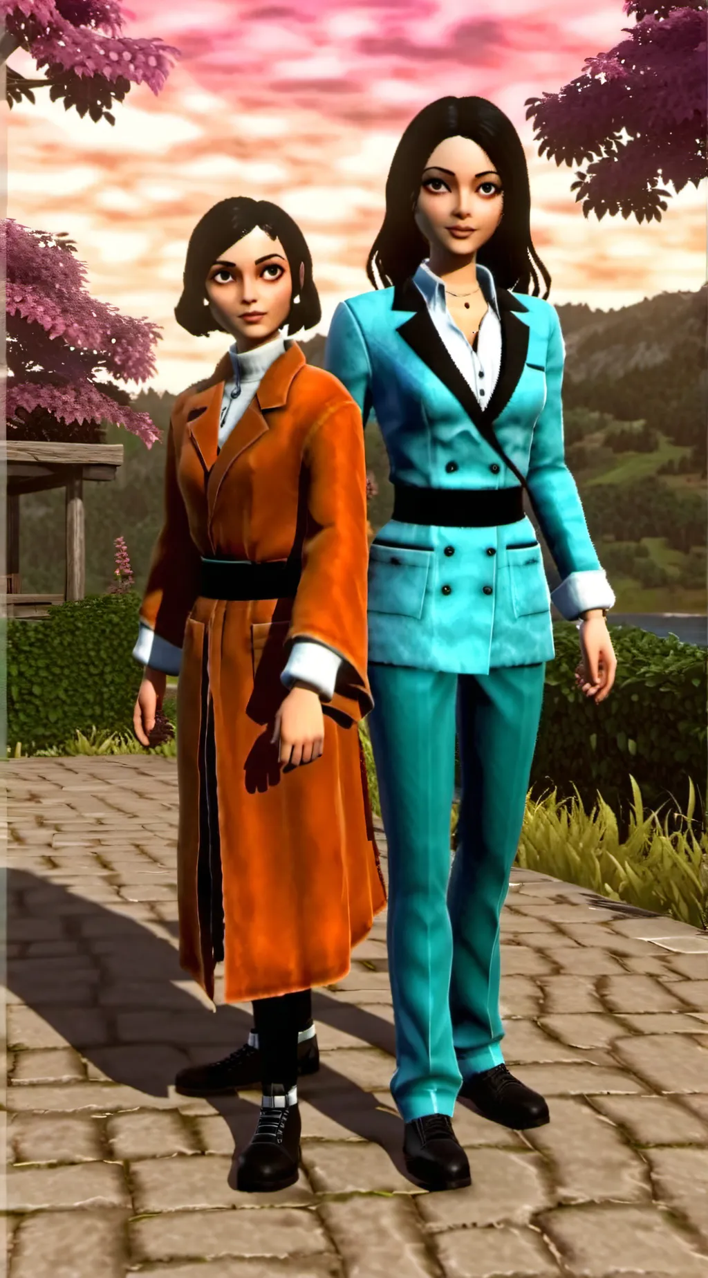 ai character: Yuri and Caite background