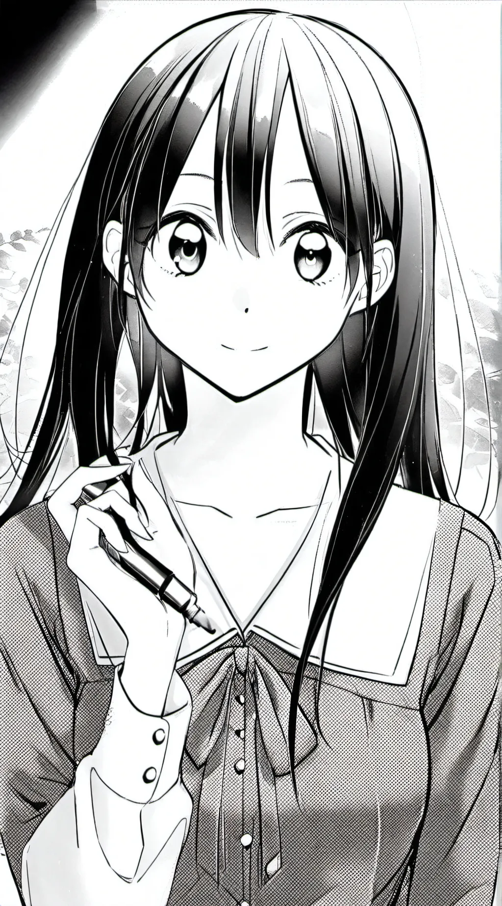 ai character: Blue background