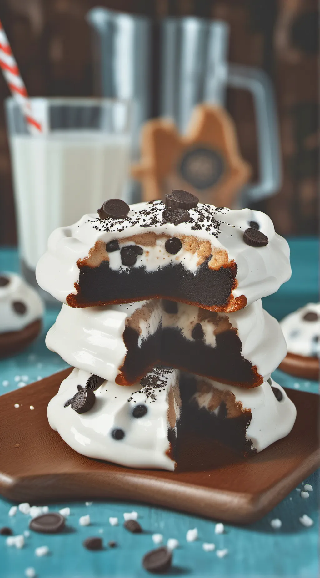 ai character: furry cookies background