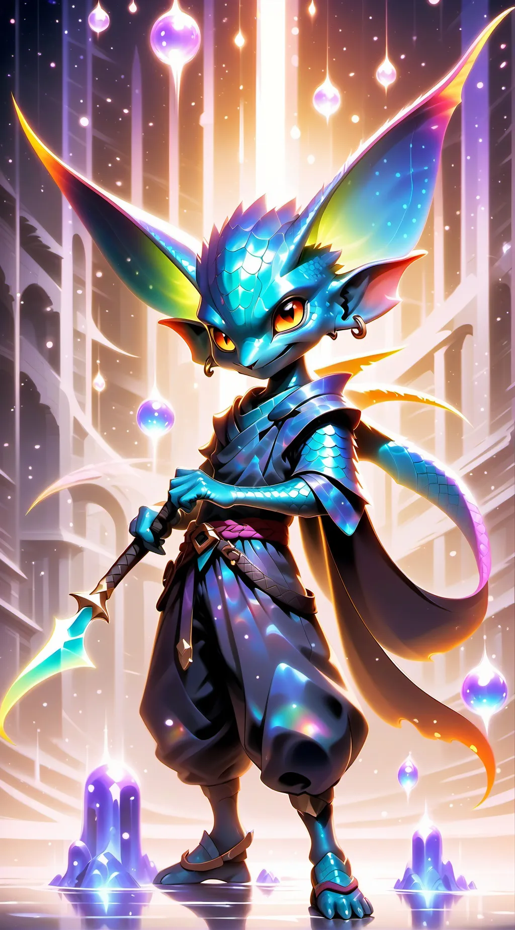 ai character: Stitch background