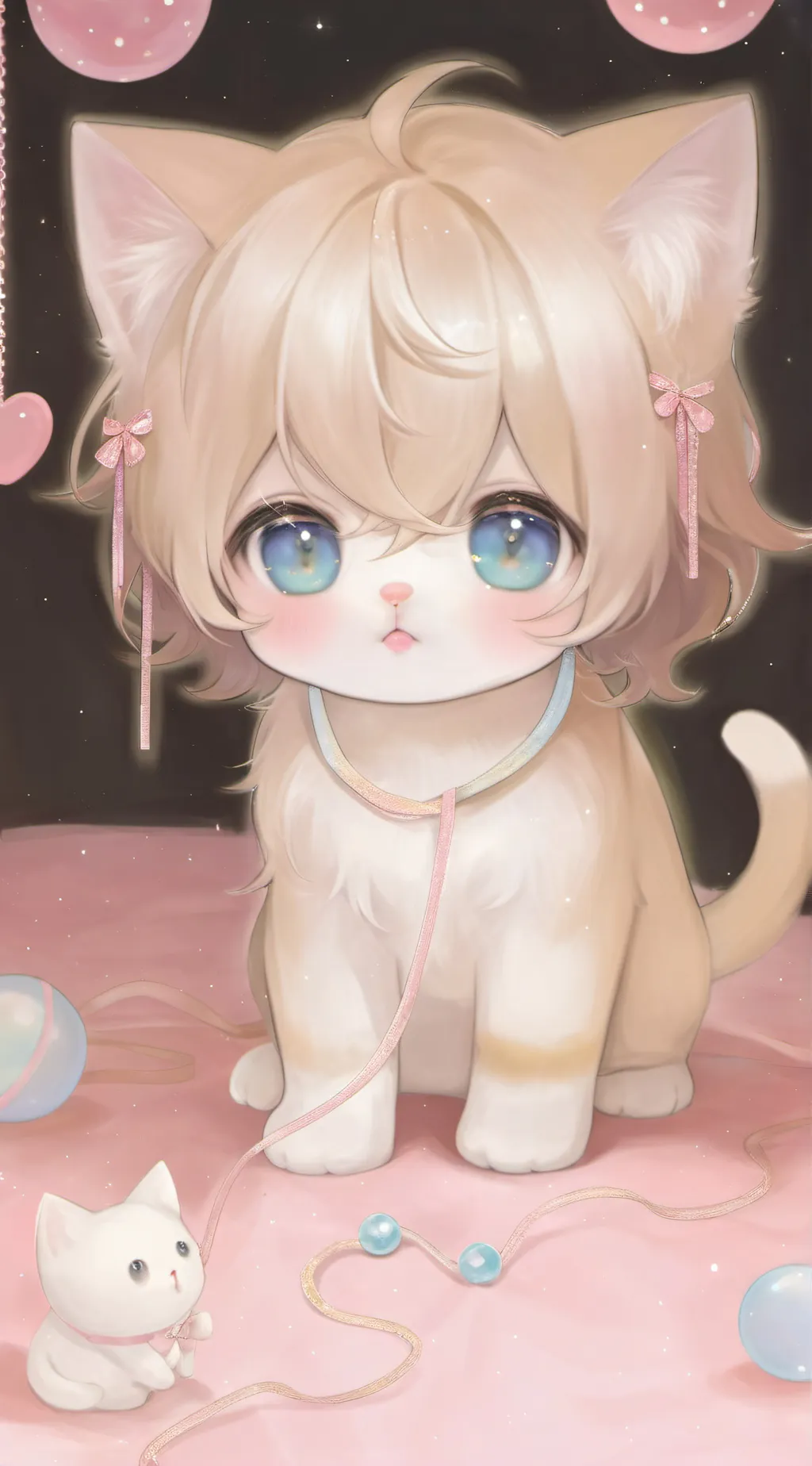 ai character: da cat... idk  background