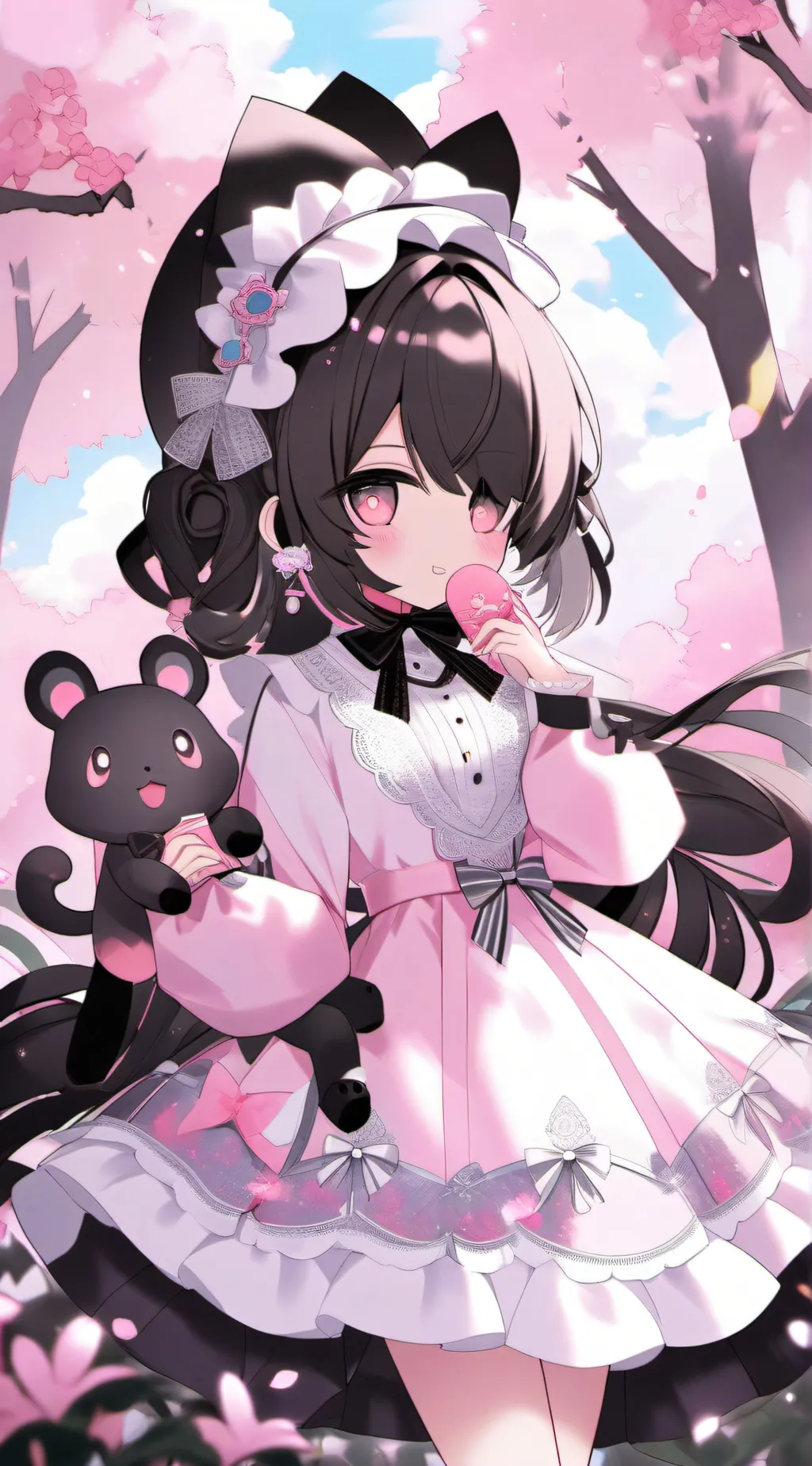 ai character: ◦•●◉✿ 𝐴𝑚𝑛𝑖 ✿◉●•◦ background