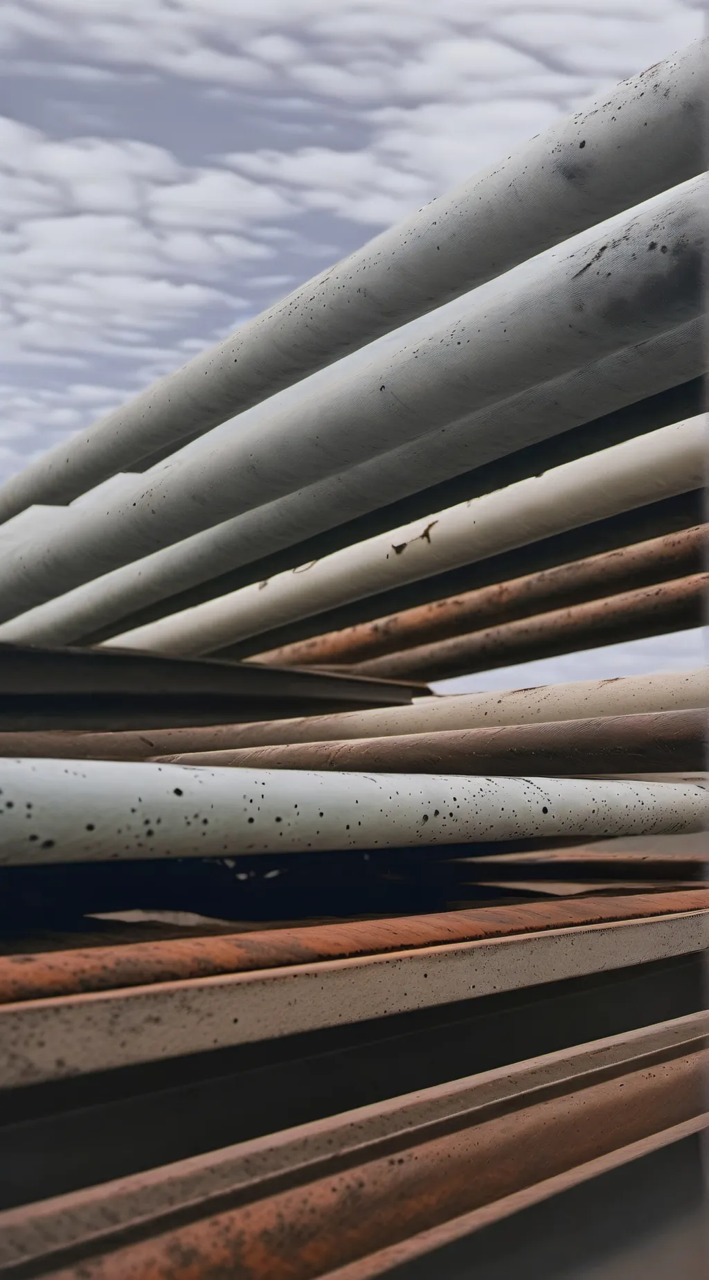 ai character: metal tube  background