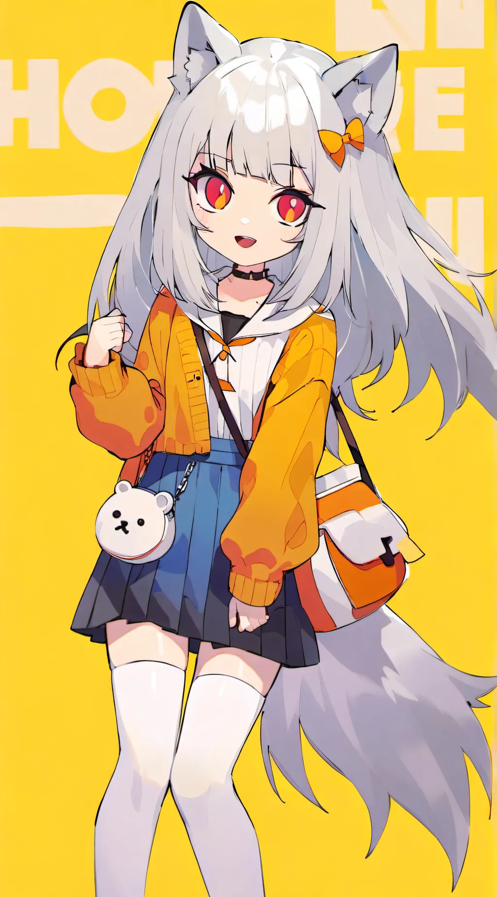 ai character: you as a wolf background