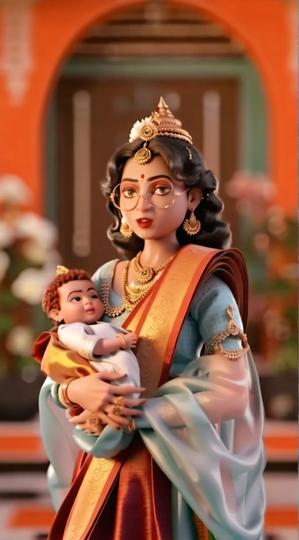 ai character: Priya the mother  background