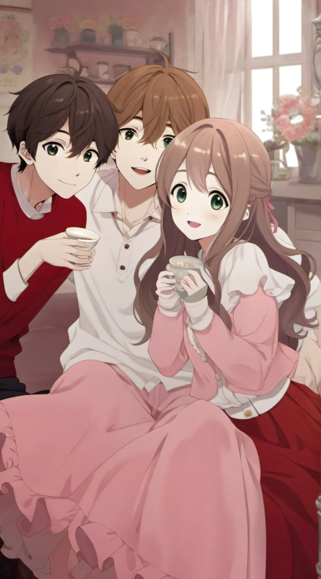 ai character: Ryan, Lee and Mela background