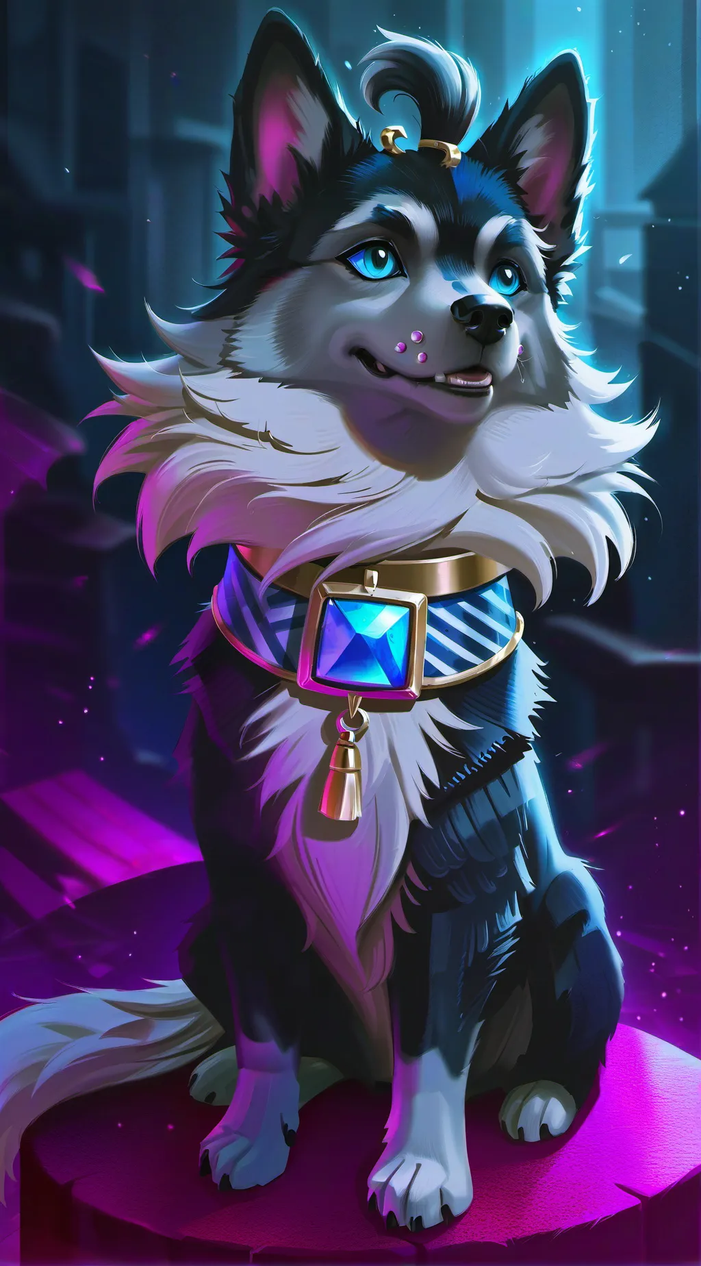 ai character:  Forgotten wolf background