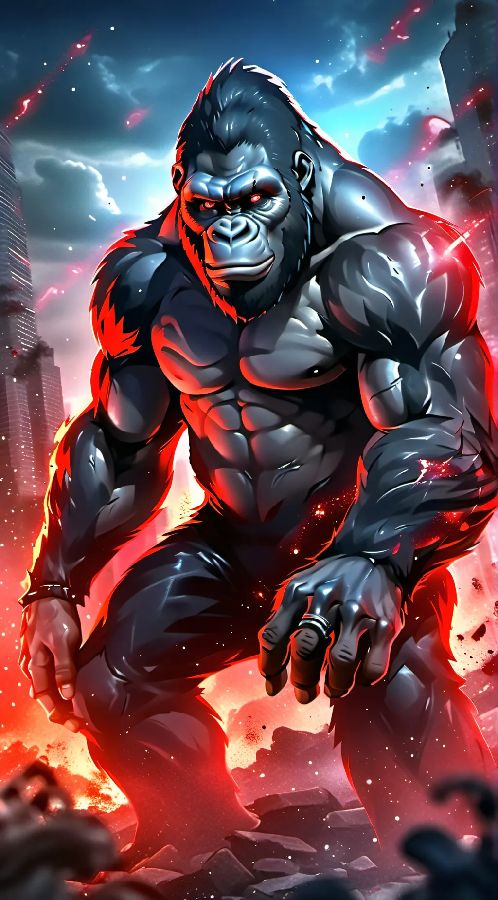 ai character: gorilla tag inf 9 background