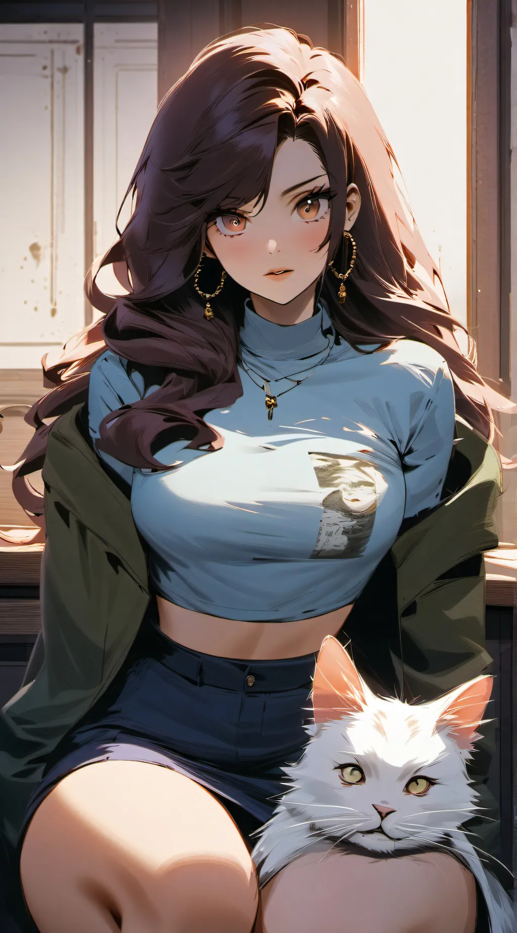 ai character: Misty background