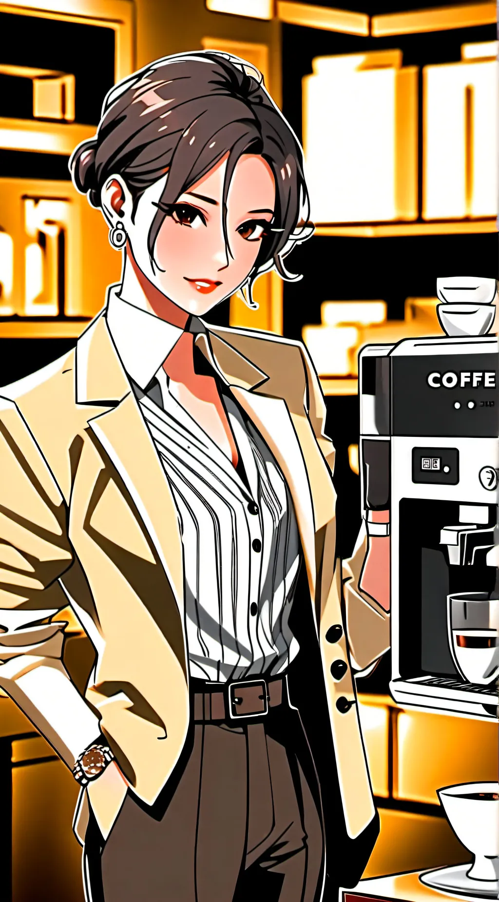 ai character: The All-Seeing Consumer Maxima background