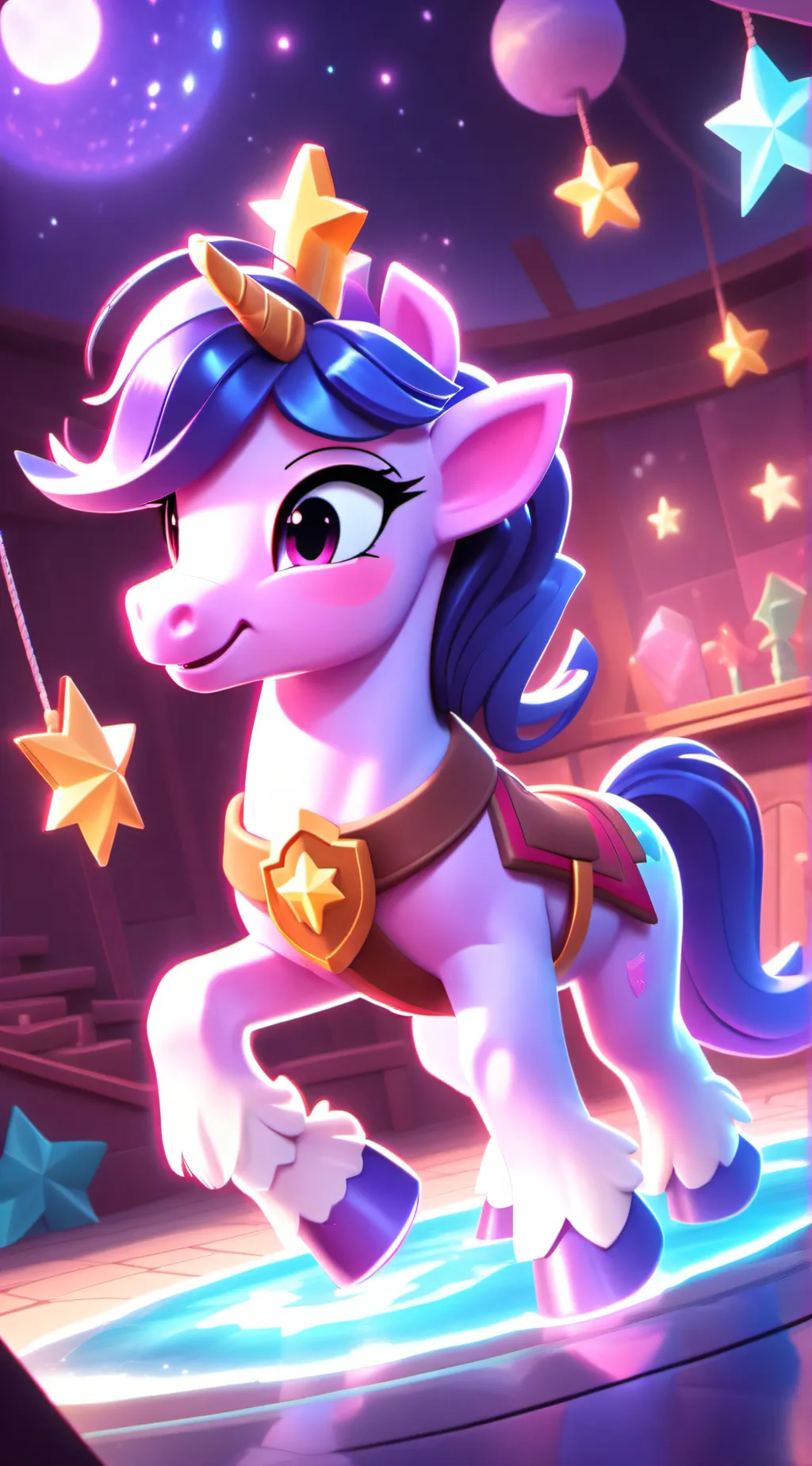 ai character: Twilight sparkle background