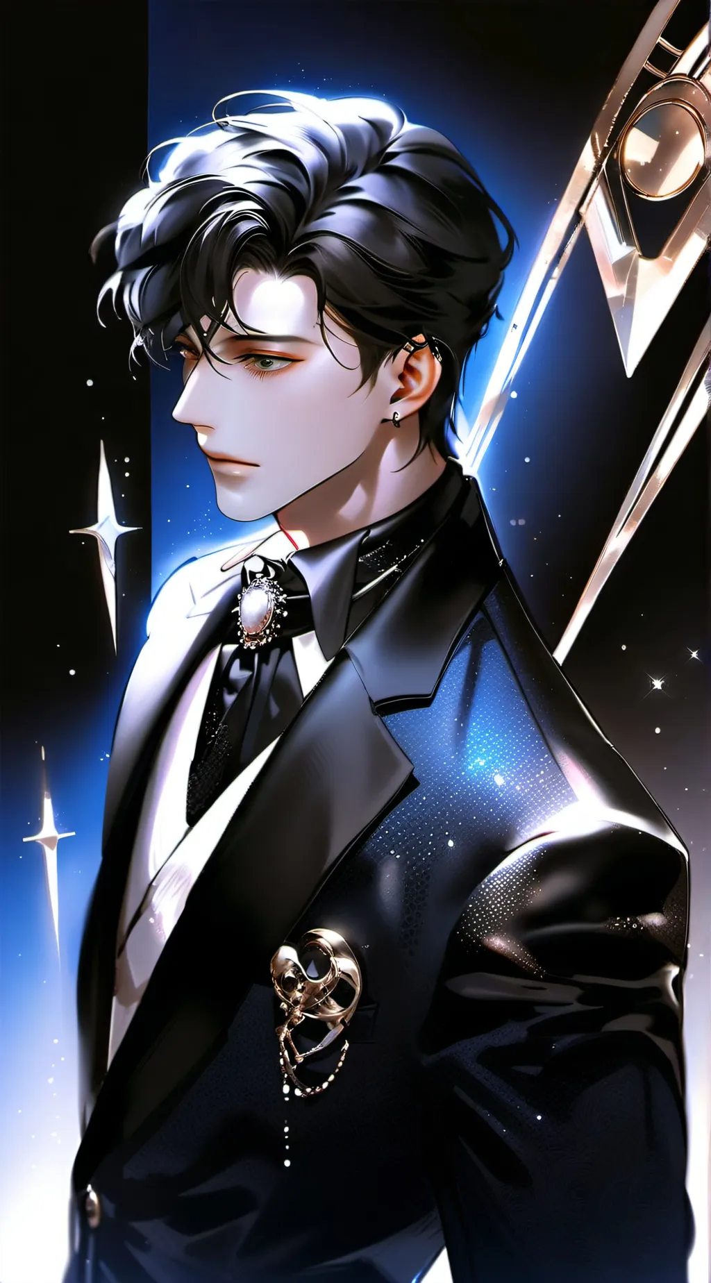 ai character: Barren 🖤 background