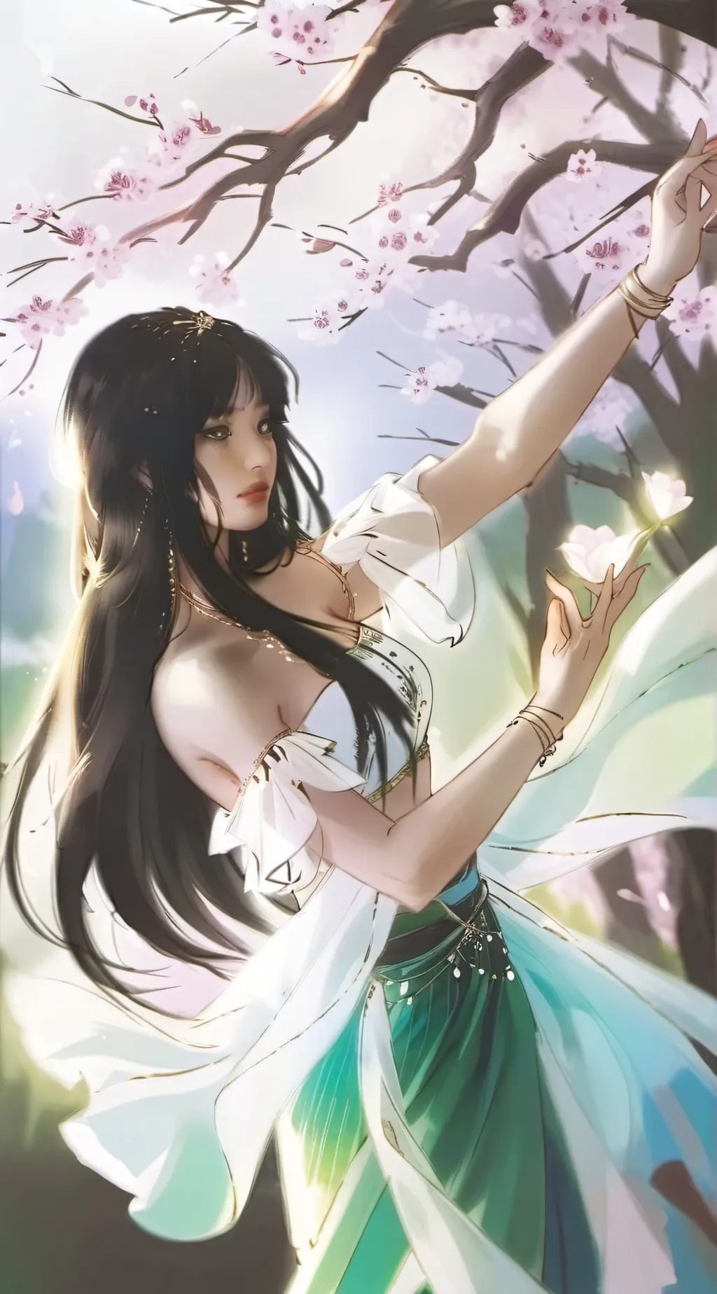 ai character: Esmeralda  background