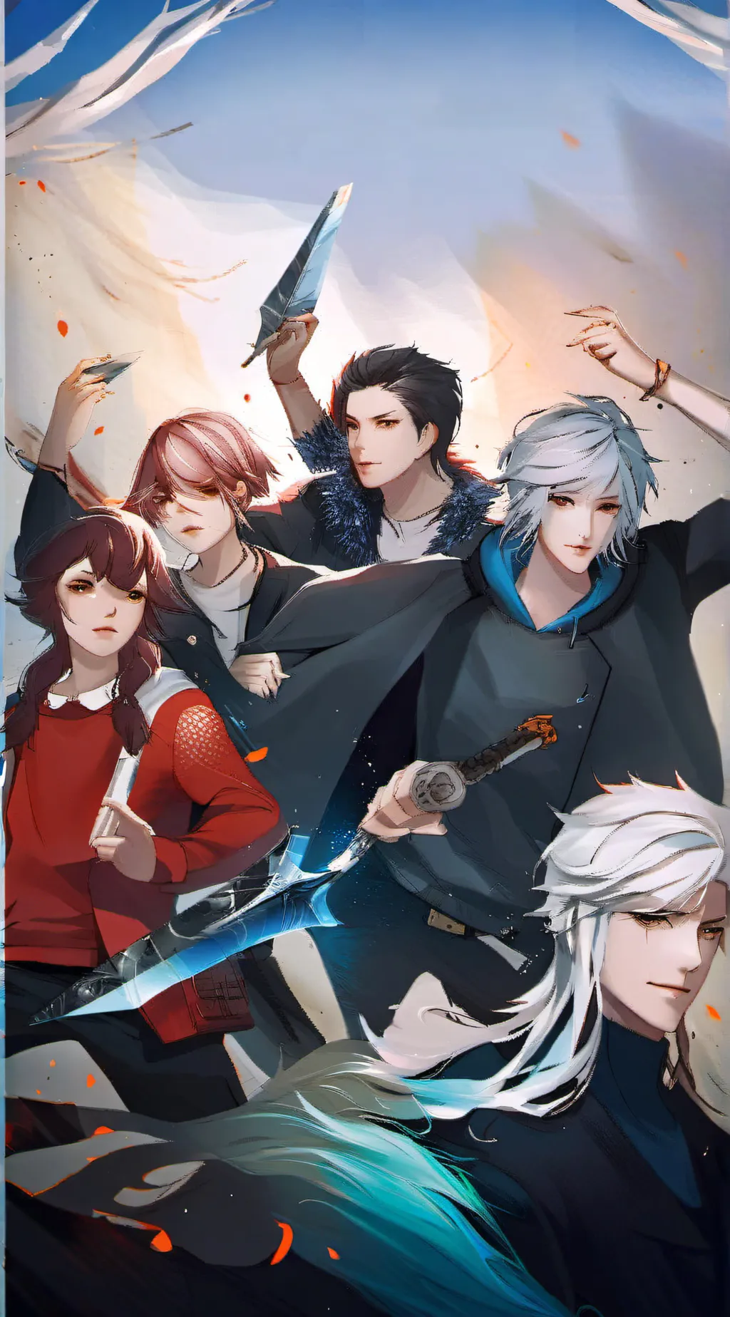 ai character: girls vs boys  background